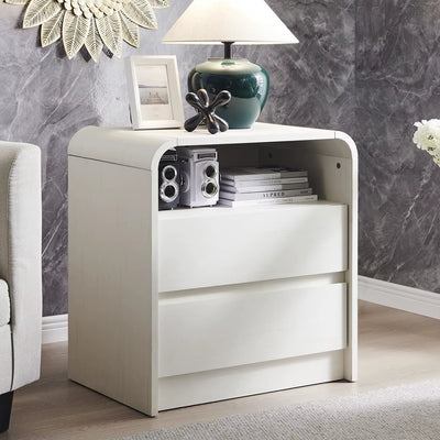 Modern Nightstand with Charging Station