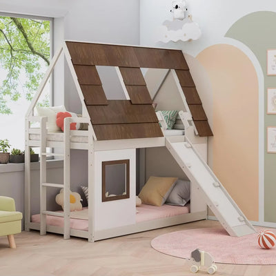 Low House Bunk Bed for Kids