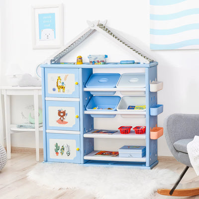 Kids Storage Shelf Organizer for Toys, Books, and Bedroom Essentials
